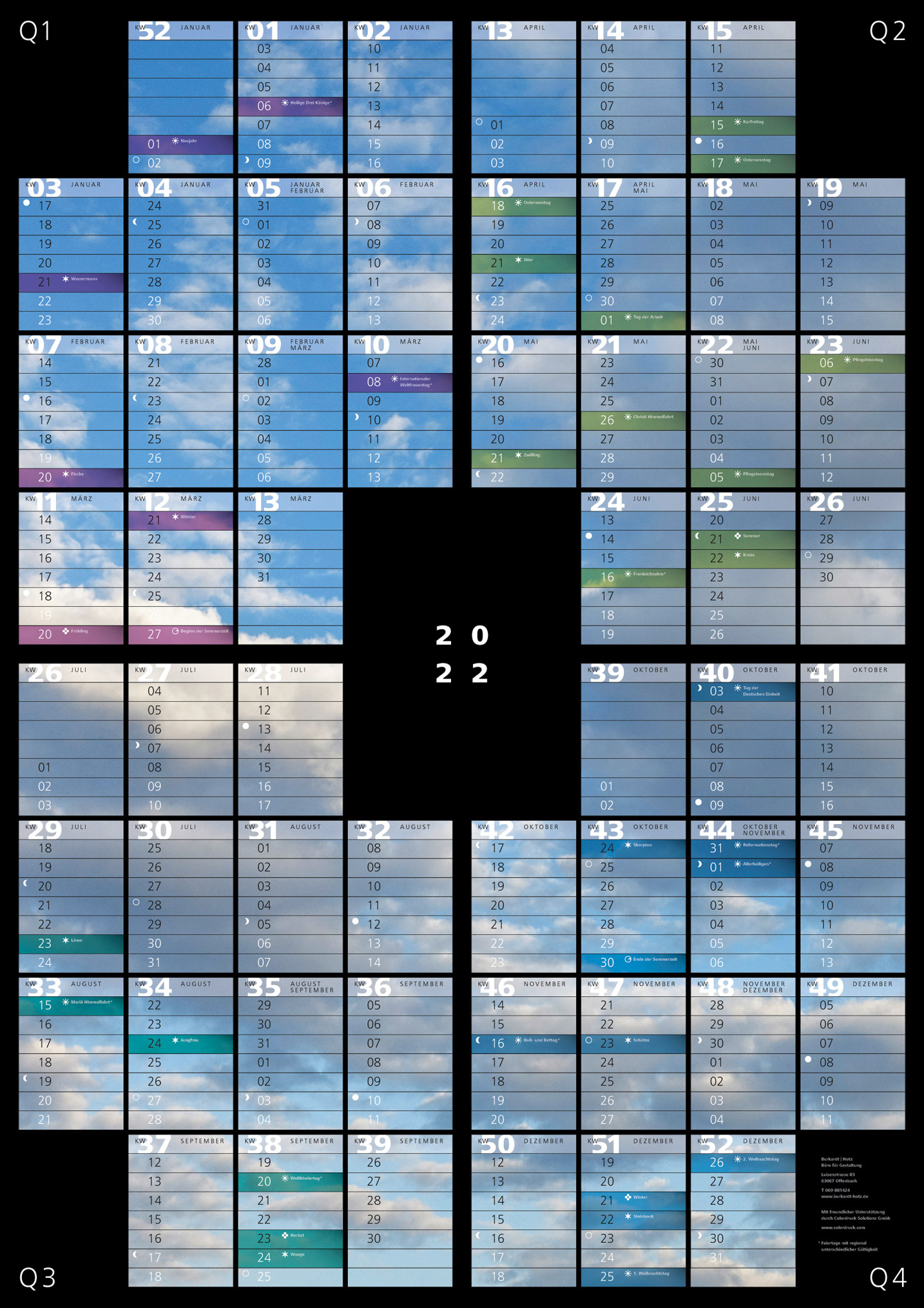 Burkardt + Hotz Kalender 2022