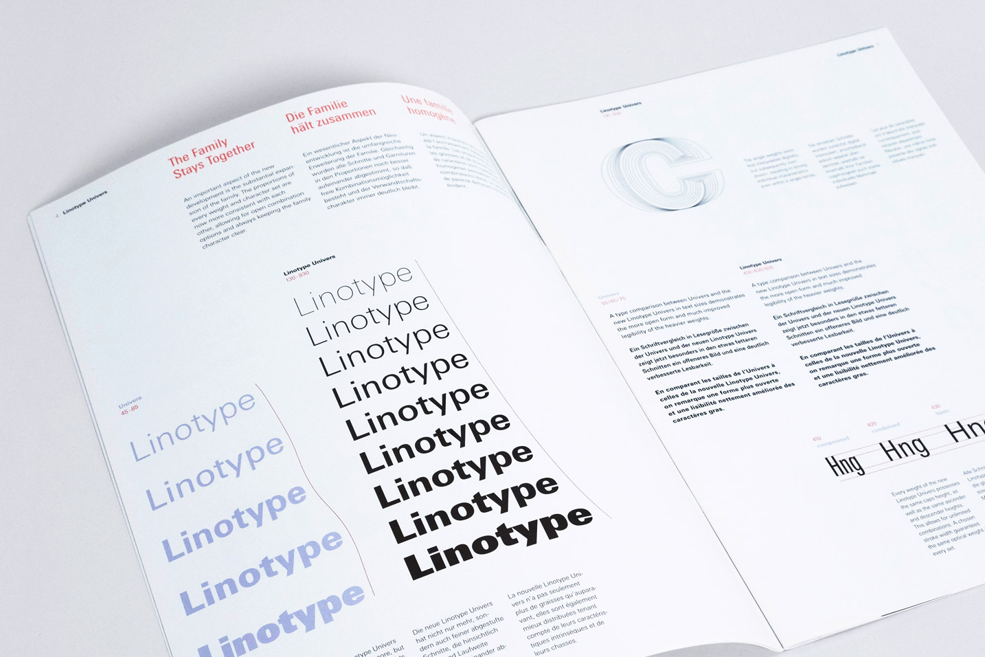 Linotype Broschüre Neue Univers