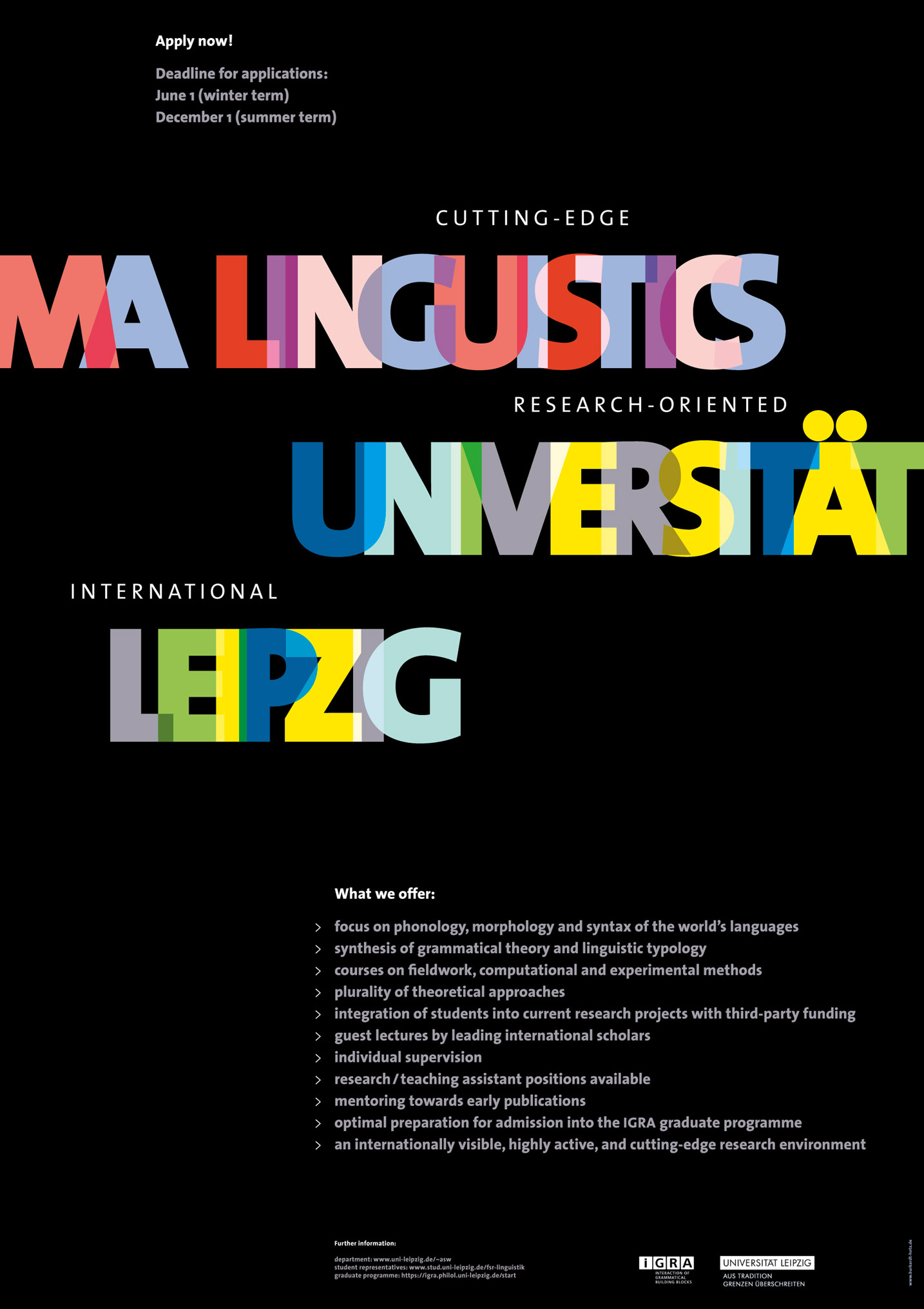 Veranstaltungsplakat Universität Leipzig